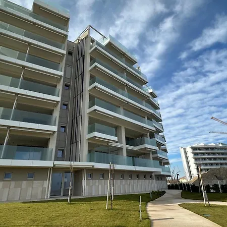 Se125 - Senigallia, Esclusivo Trilocale Fronte Mare Con Piscina דירה *